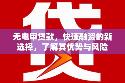 格尔木无电审贷款，快速融资的新选择，了解其优势与风险