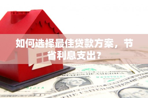 格尔木如何选择最佳贷款方案，节省利息支出？