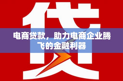 格尔木电商贷款，助力电商企业腾飞的金融利器