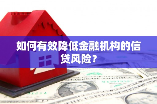 格尔木如何有效降低金融机构的信贷风险？