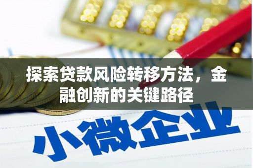 格尔木探索贷款风险转移方法，金融创新的关键路径