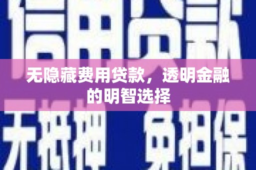 格尔木无隐藏费用贷款，透明金融的明智选择