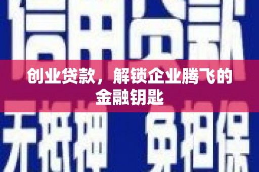 格尔木创业贷款，解锁企业腾飞的金融钥匙